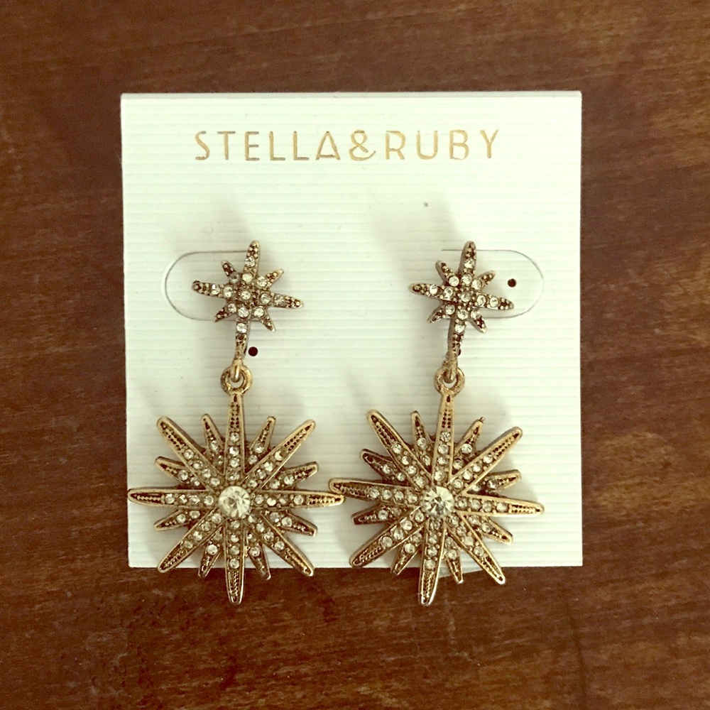 BHLDN Nebula Drop Star Earrings